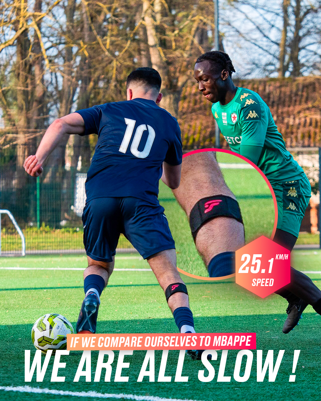 Redefining speed zones for amateur football